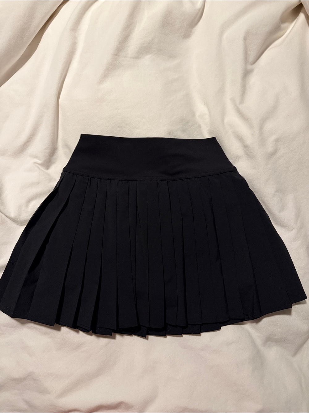 aerie offline Black workout Pleated Mini Skirt with built in shorts